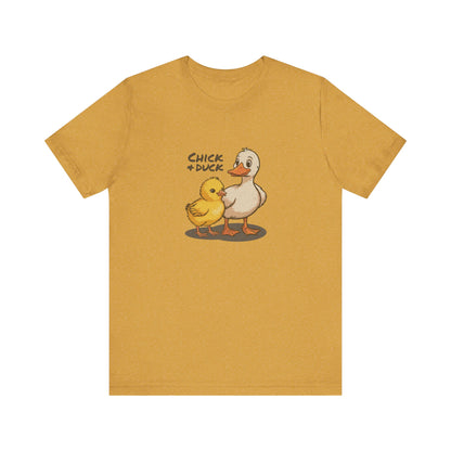 The Chick and the Duck — Friends Retro Tee (Light)
