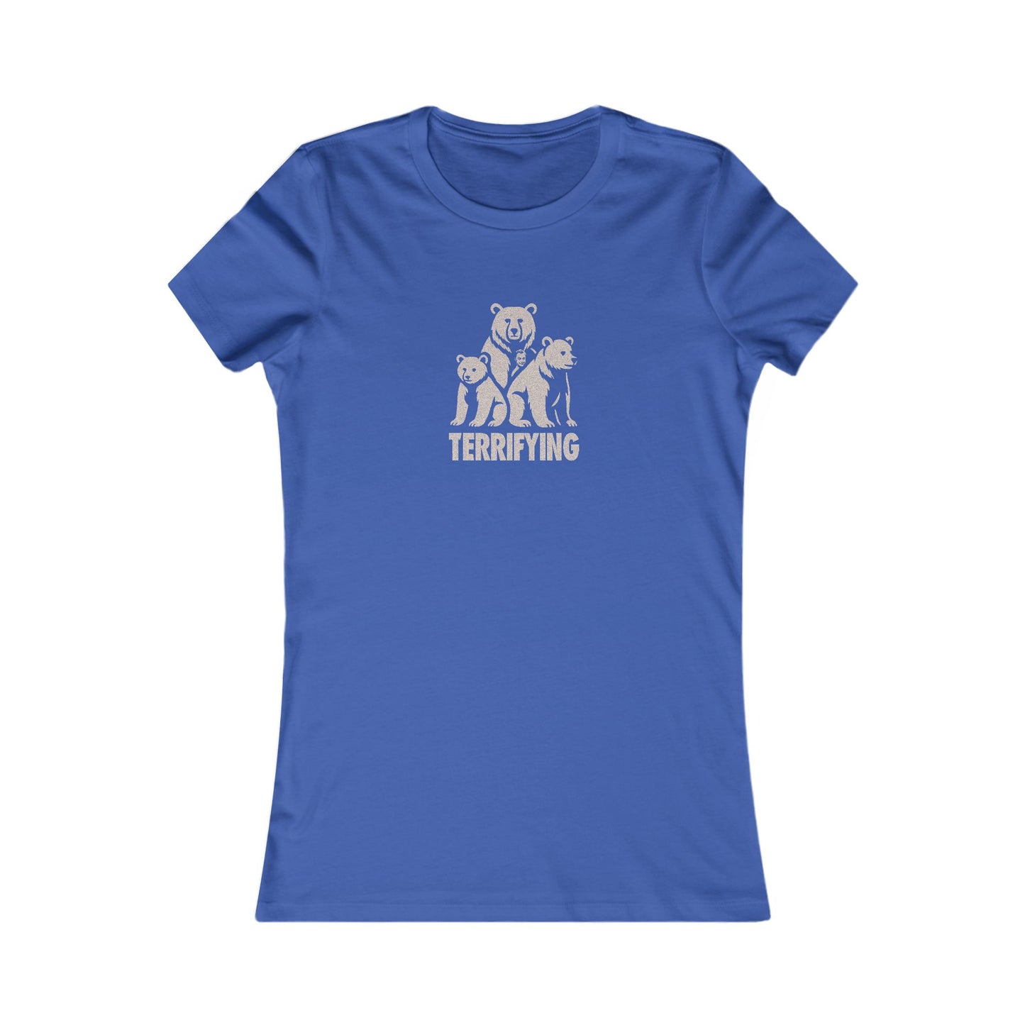 Bears Are Terrifying — Retro Silhouette Women's Tee (Dark)