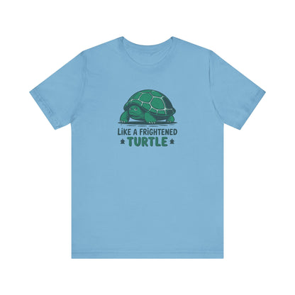 Like a Frightened Turtle — George Costanza Shrinkage Retro Tee (Light)