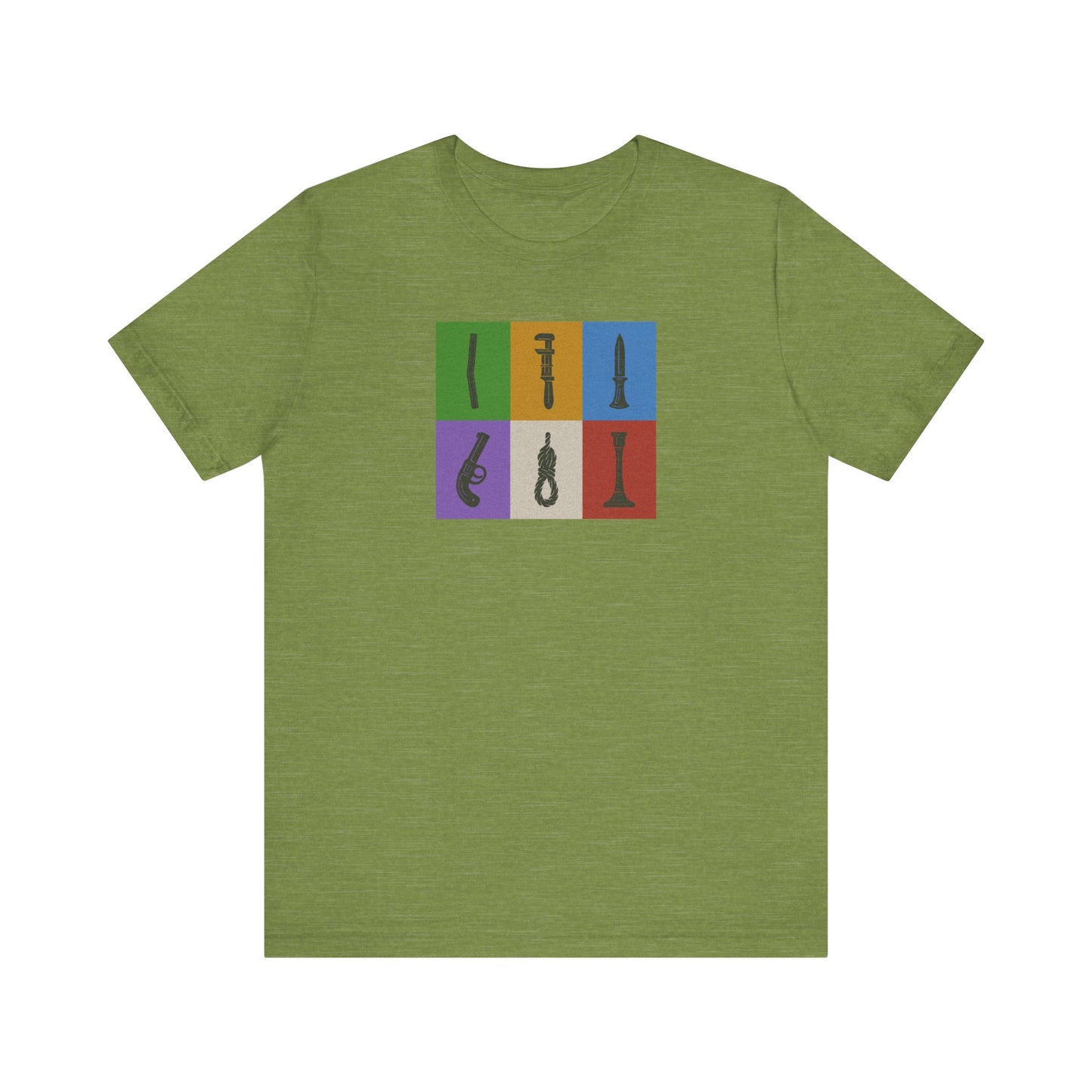 Six Ways Into the Evidence Locker — Clue Retro Tee (Light)