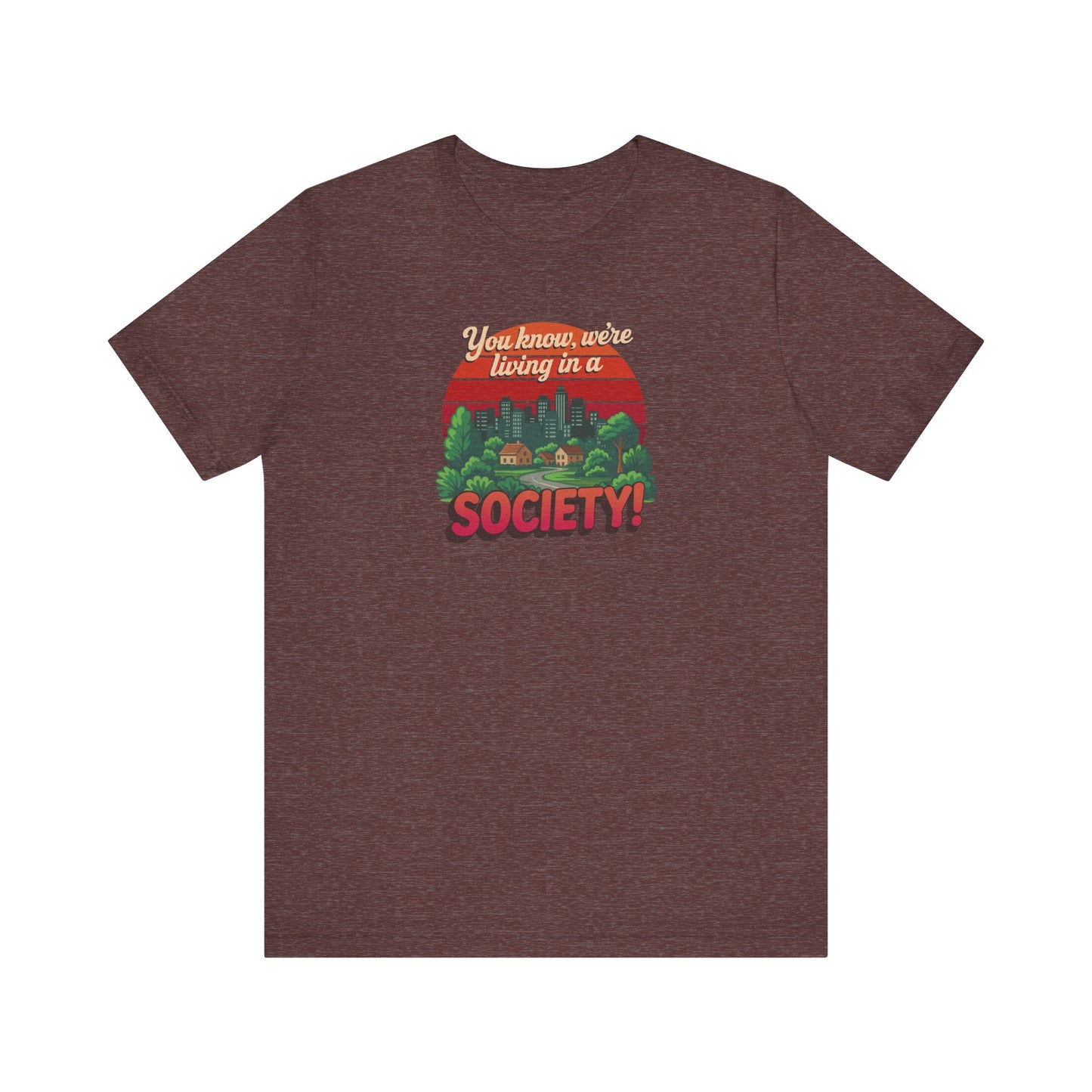 We’re Living in a Society! — Seinfeld Retro Tee (Dark)