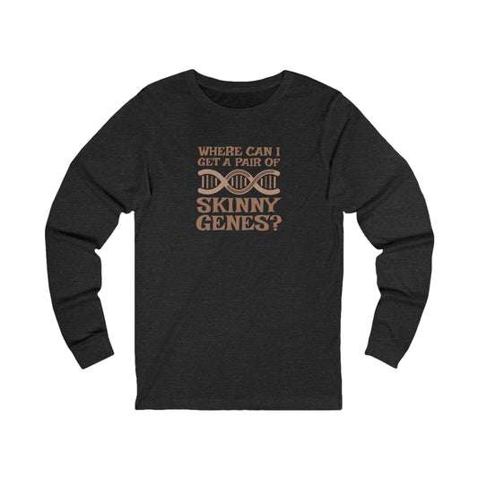 Pair of Skinny Genes — Retro Graphic Long Sleeve (Dark)