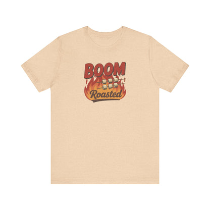 Boom, Roasted — Michael Scott Retro Tee (Light)
