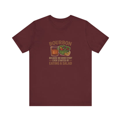 Bourbon > Eating a Salad — Graphic Retro Tee (Dark)