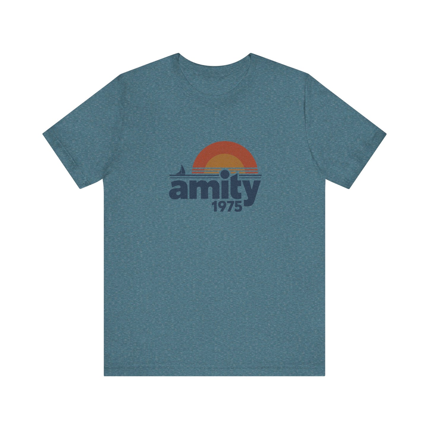 Amity Island 1975 — Jaws-Inspired Retro Tee (Light)