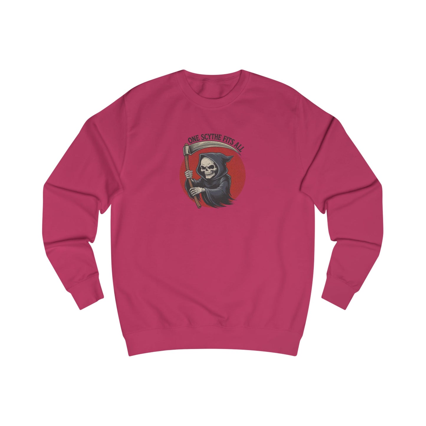 One Scythe Fits All — Grim Reaper Retro Sweatshirt (Light)