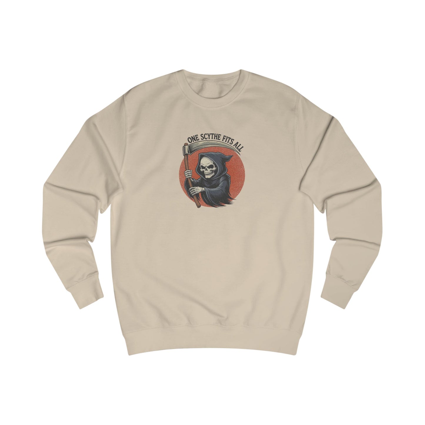 One Scythe Fits All — Grim Reaper Retro Sweatshirt (Light)