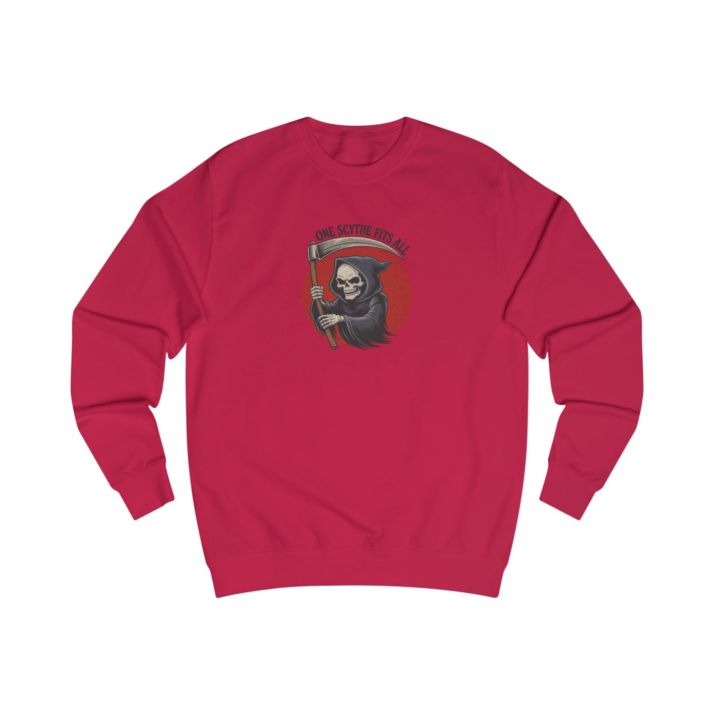 One Scythe Fits All — Grim Reaper Retro Sweatshirt (Light)
