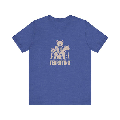 Bears Are Terrifying — Retro Silhouette Tee (Dark)