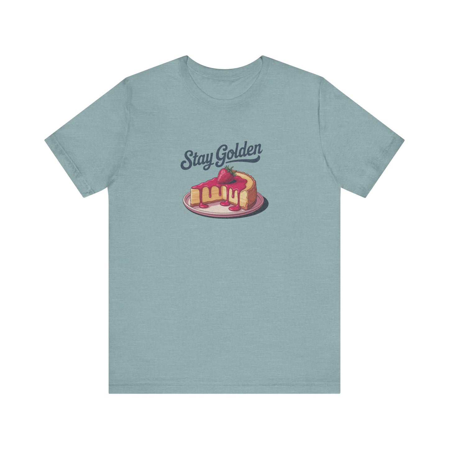 Stay Golden — Retro Cheesecake Graphic Tee (Light)
