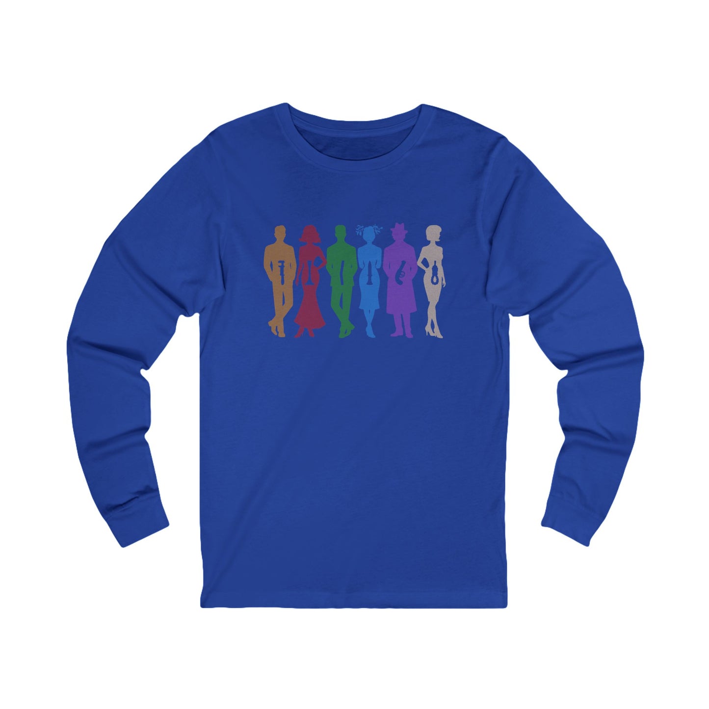 The Usual Suspects, Properly Armed — Clue Retro Long Sleeve (Dark)