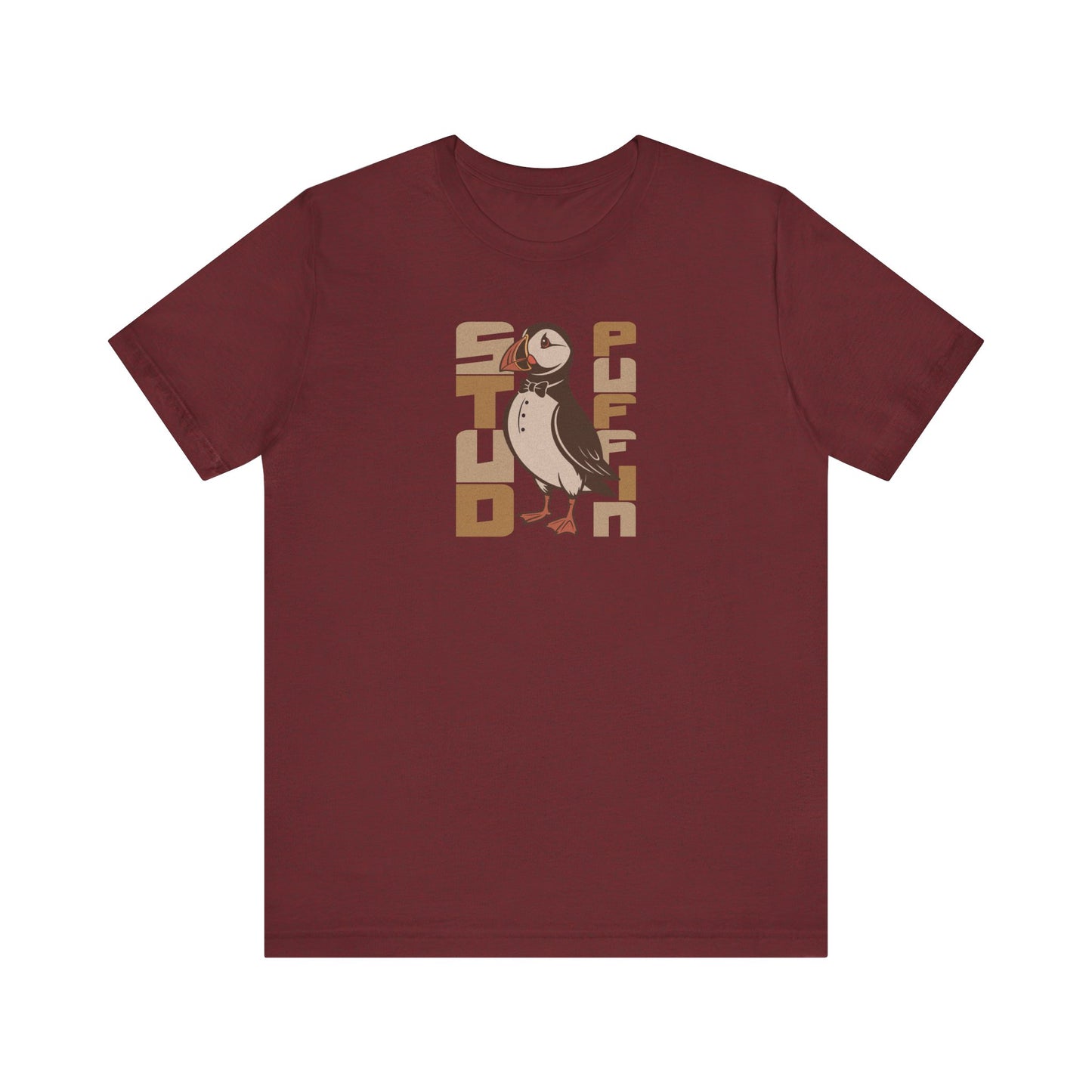 Stud Puffin, Licensed to Chill – Spy-Bird Retro Tee (Dark)