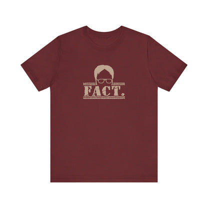 Dwight Schrute FACT. — The Office-Inspired Retro Tee (Dark)