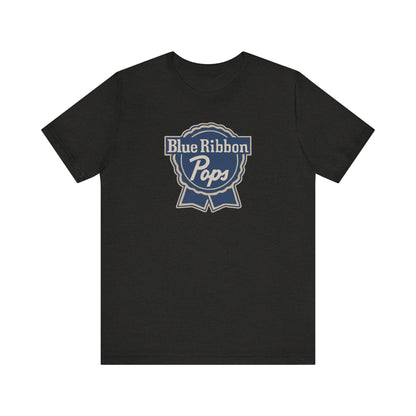 Blue Ribbon Pops Shirt — Funny Dad Gift, Retro Beer Dad Tee
