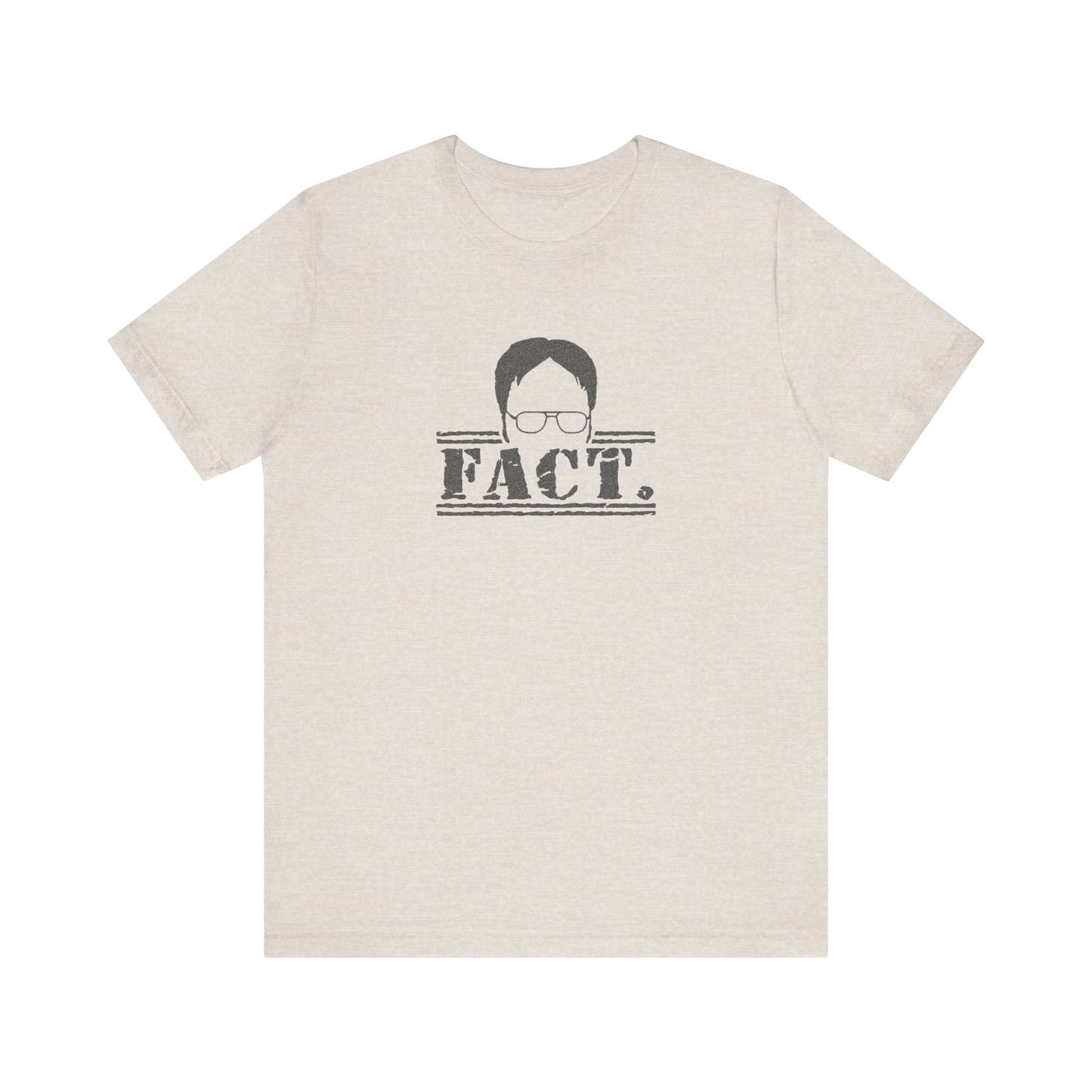Dwight Schrute FACT. — The Office-Inspired Retro Tee (Light)