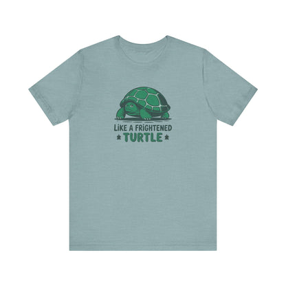Like a Frightened Turtle — George Costanza Shrinkage Retro Tee (Light)