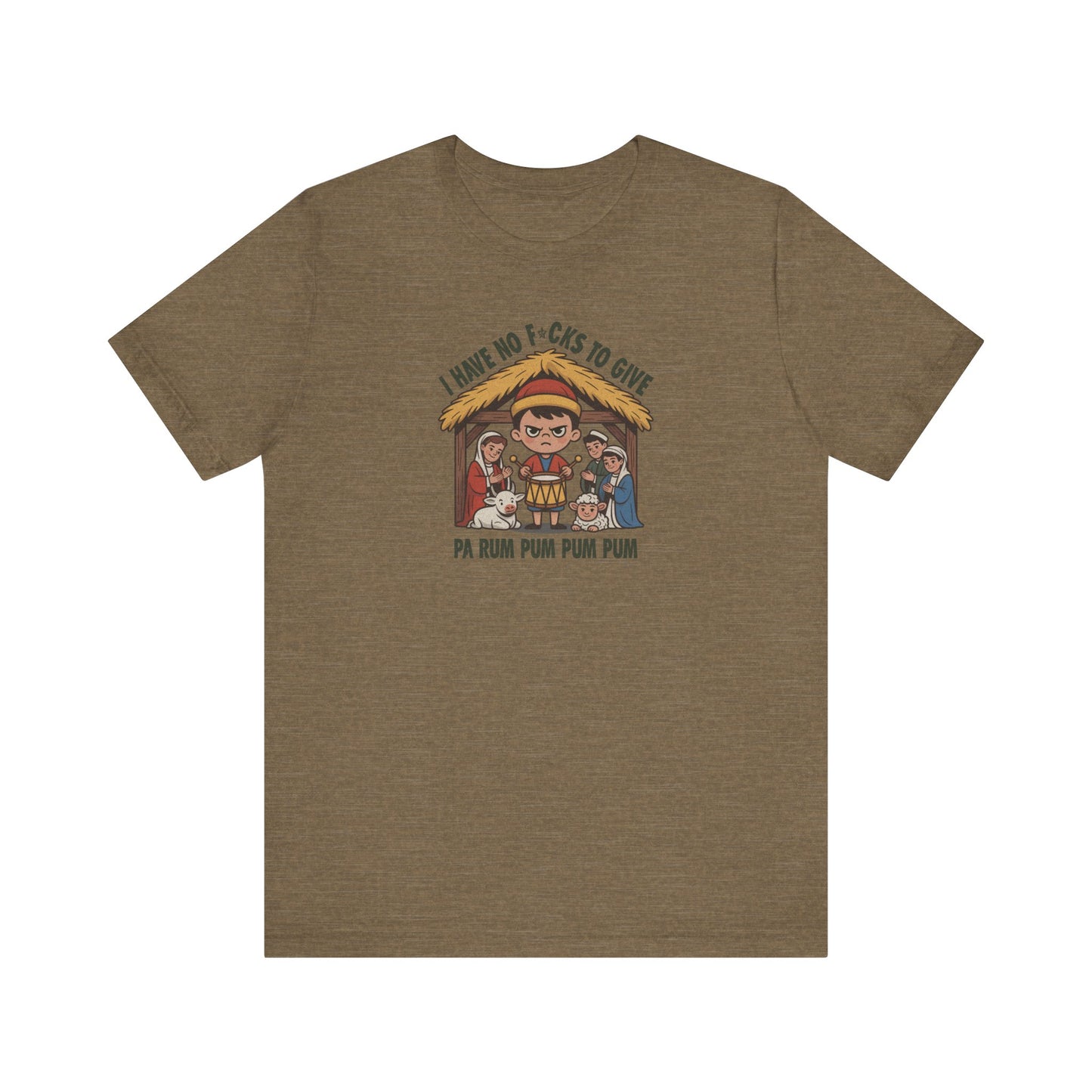 I Have No F*cks to Give — Little Drummer Boy Retro Tee (Light)
