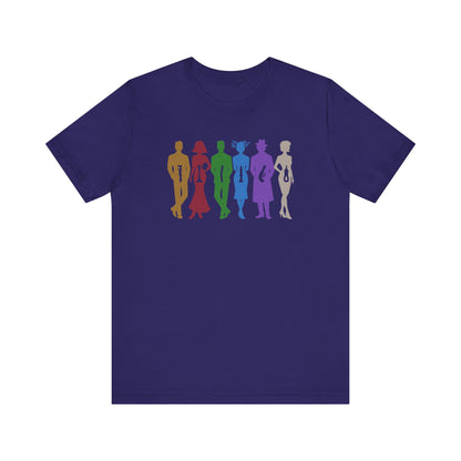 The Usual Suspects, Properly Armed — Clue Retro Tee (Dark)