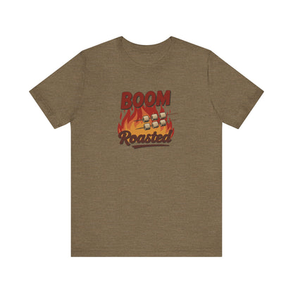 Boom, Roasted — Michael Scott Retro Tee (Light)