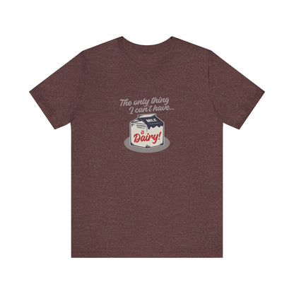 Can’t Have Dairy — Friends Jill Green Retro Tee (Dark)