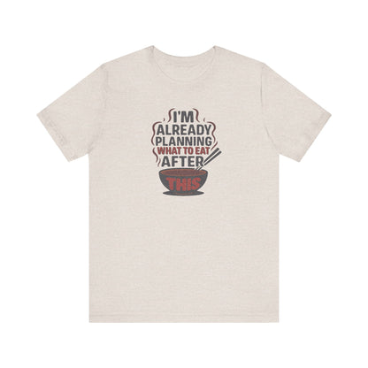 Planning What to Eat After This — Retro Foodie Tee (Light)