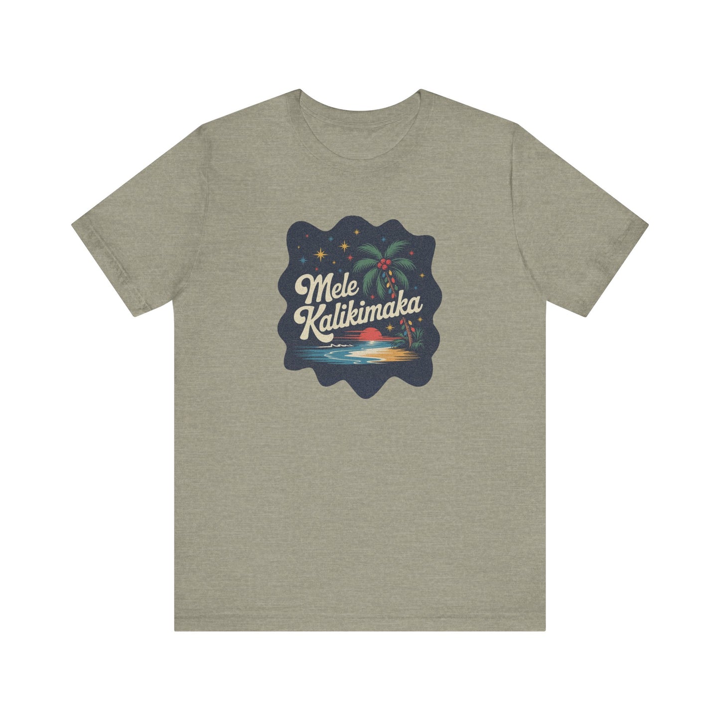 Mele Kalikimaka — Retro Hawaiian Christmas Tee (Light)