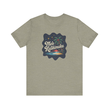 Mele Kalikimaka — Retro Hawaiian Christmas Tee (Light)