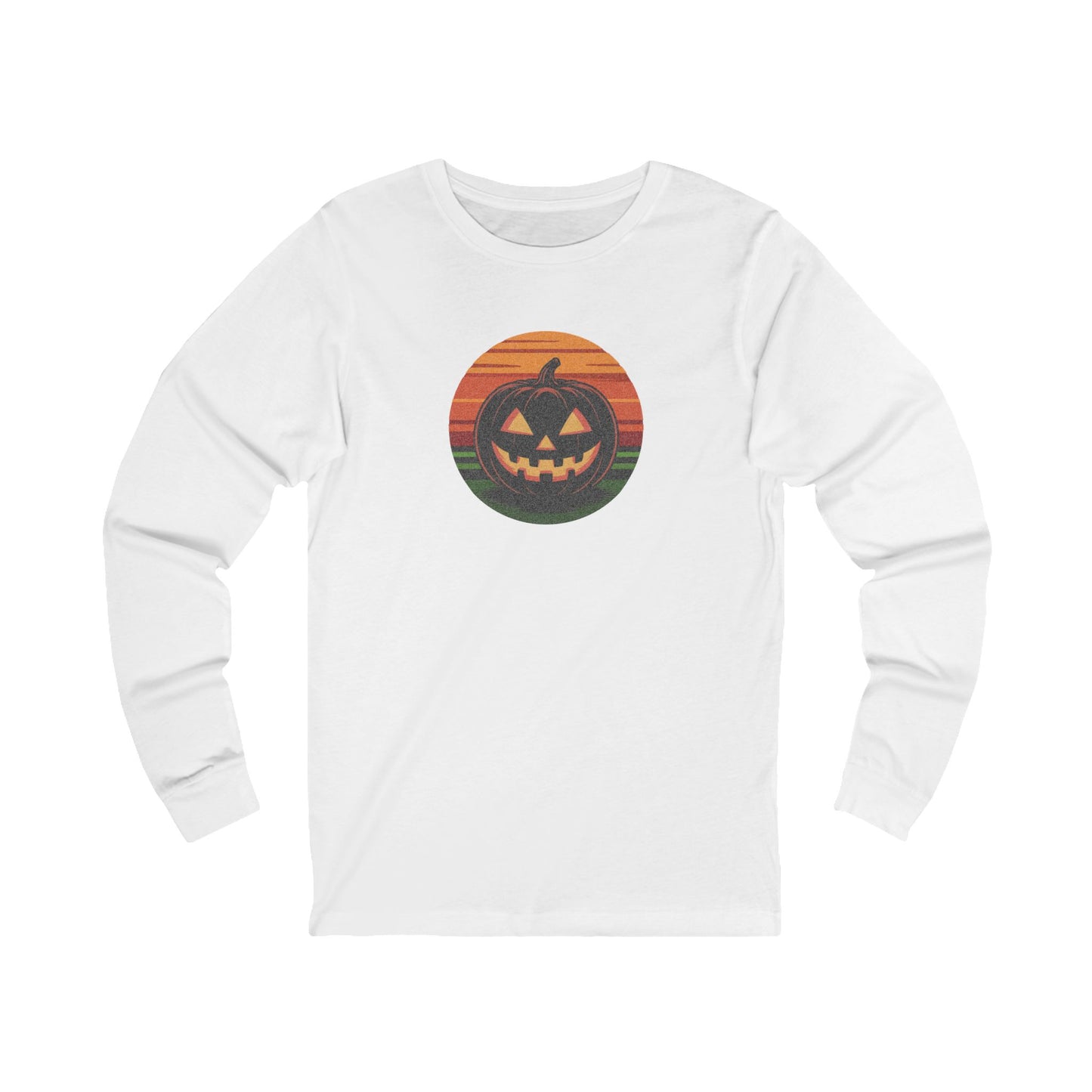Retro Jack: Glowing Classic — Halloween Long Sleeve (Light)