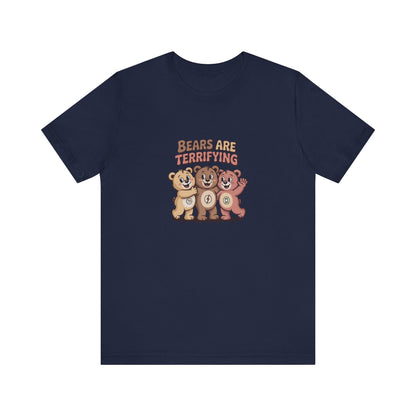 Bears Are Terrifying (Cute Remix) — Retro Tee (Dark)