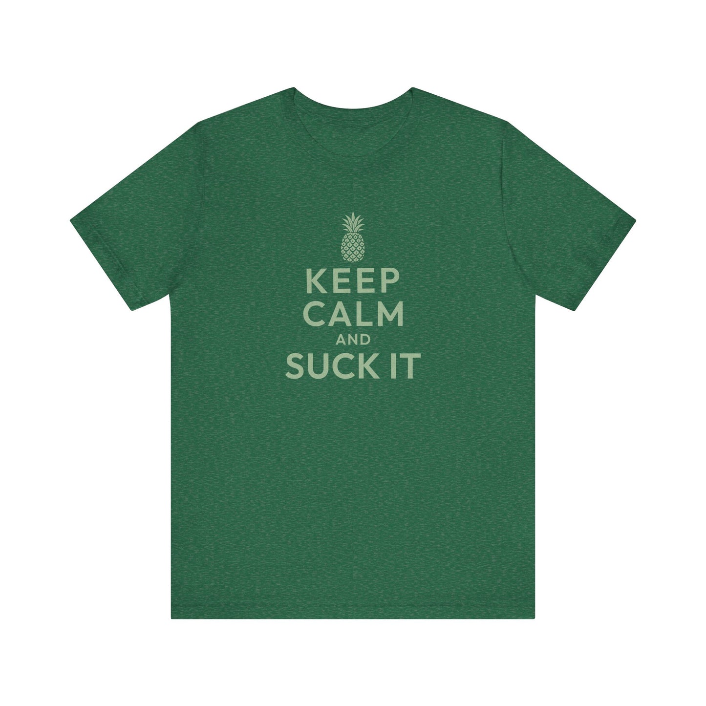 Keep Calm and Suck It — Psych Retro Tee (Dark)