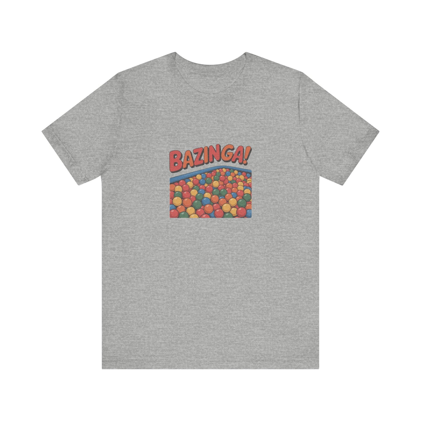 Bazinga! Ball Pit — Big Bang Theory Retro Tee (Light)