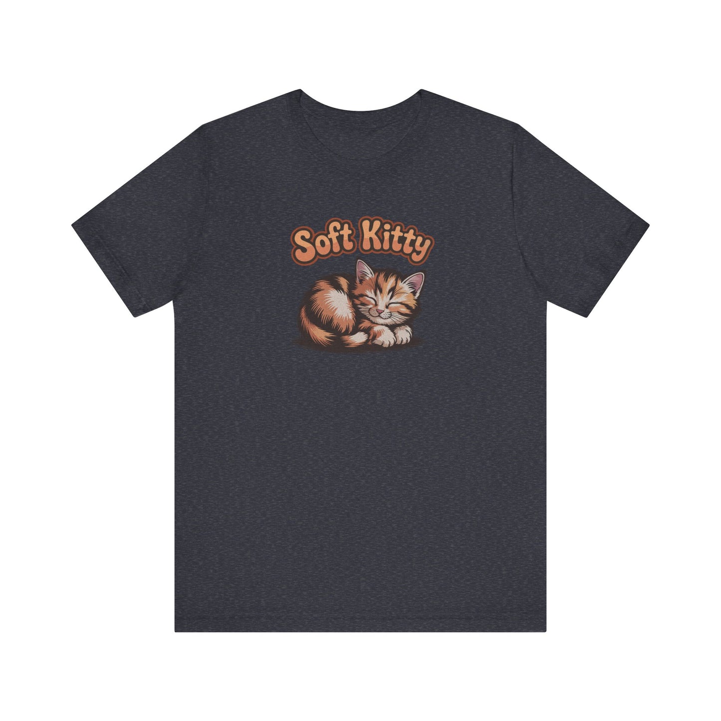Soft Kitty Sick-Day Lullaby — Big Bang Theory Retro Tee (Dark)