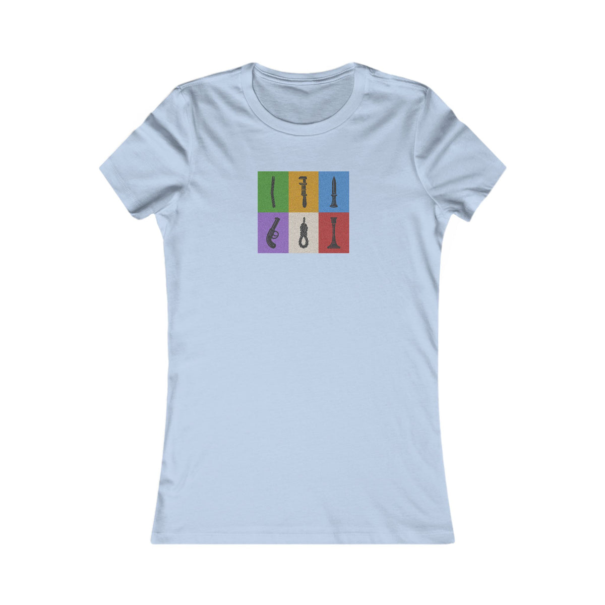 Six Ways Into the Evidence Locker — Clue Retro Women's Tee (Light)