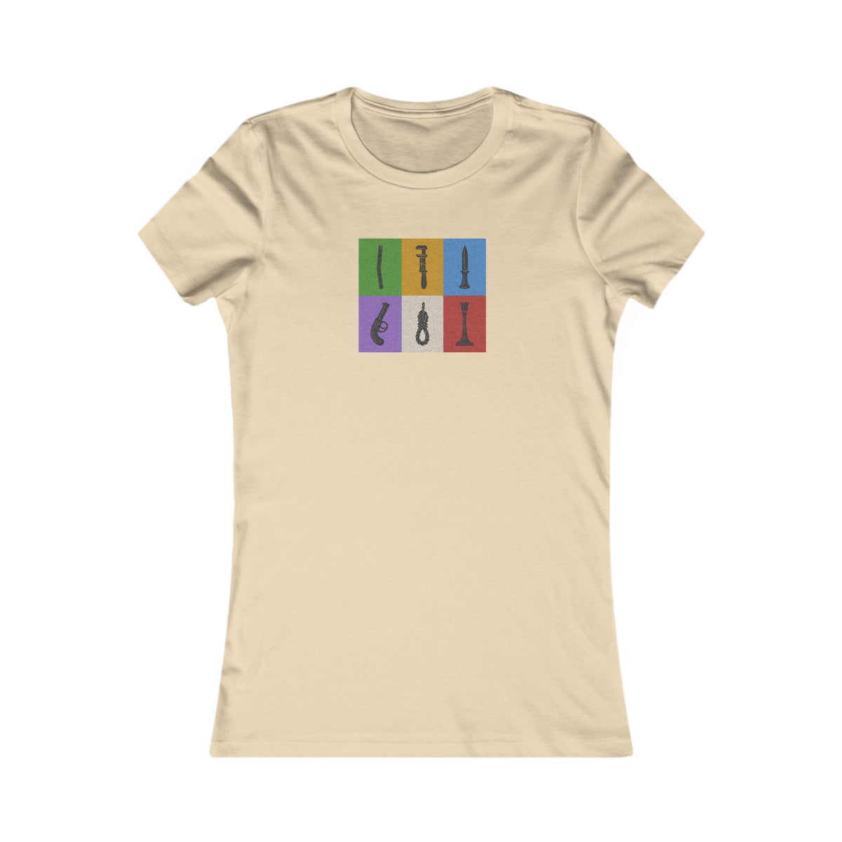 Six Ways Into the Evidence Locker — Clue Retro Women's Tee (Light)