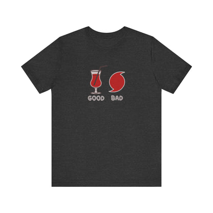 Good Hurricane, Bad Hurricane – Tropical Retro Tee (Dark)