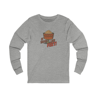 It Tastes Like Feet! — Thanksgiving Trifle Retro Long Sleeve (Light)