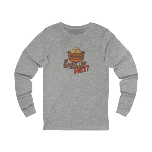 It Tastes Like Feet! — Thanksgiving Trifle Retro Long Sleeve (Light)