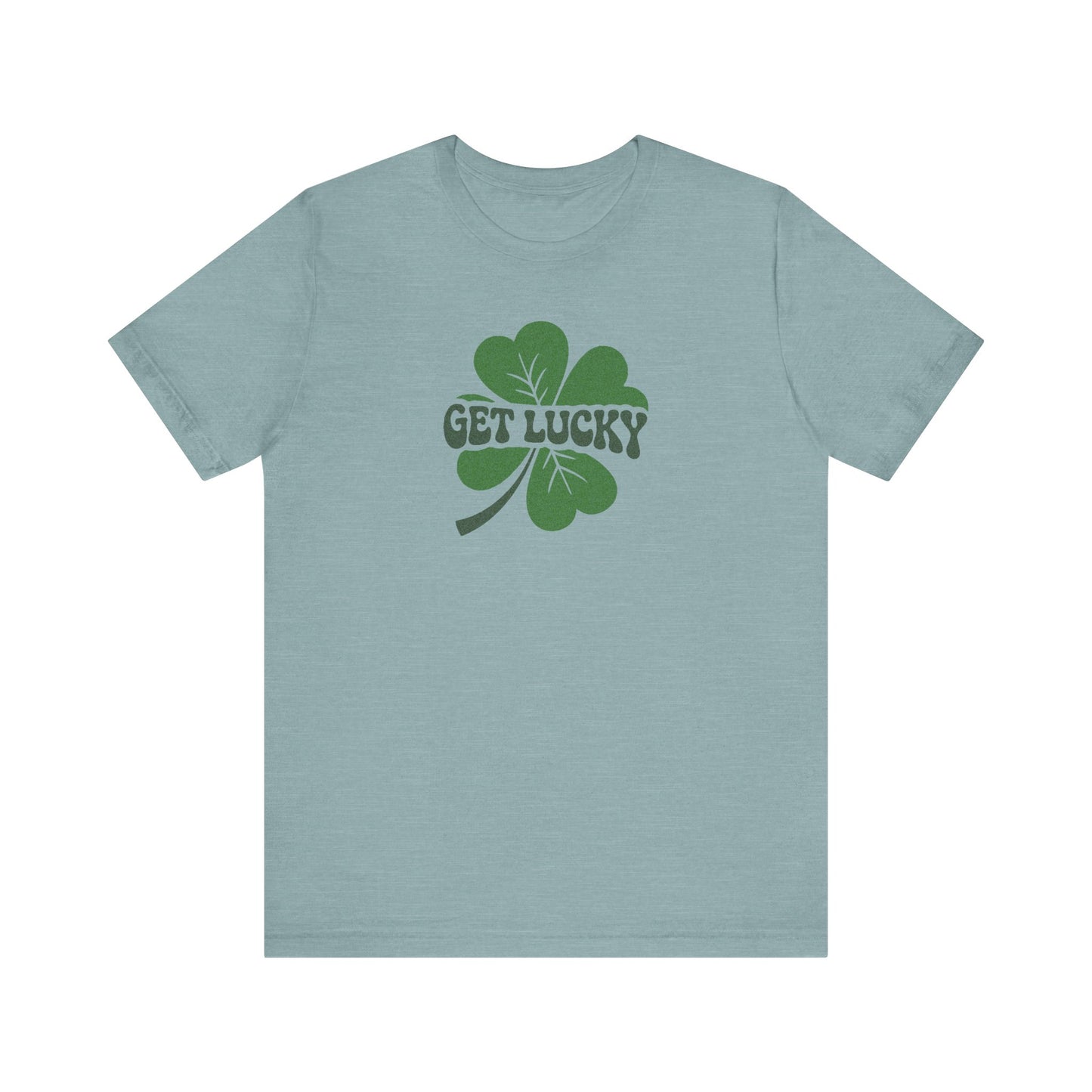 I’m Up All Night to Get Lucky — St. Patrick's Retro Tee (Light)