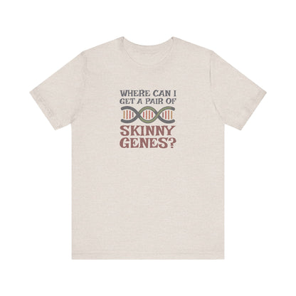 Pair of Skinny Genes (Colorful) — Retro Graphic Tee (Light)