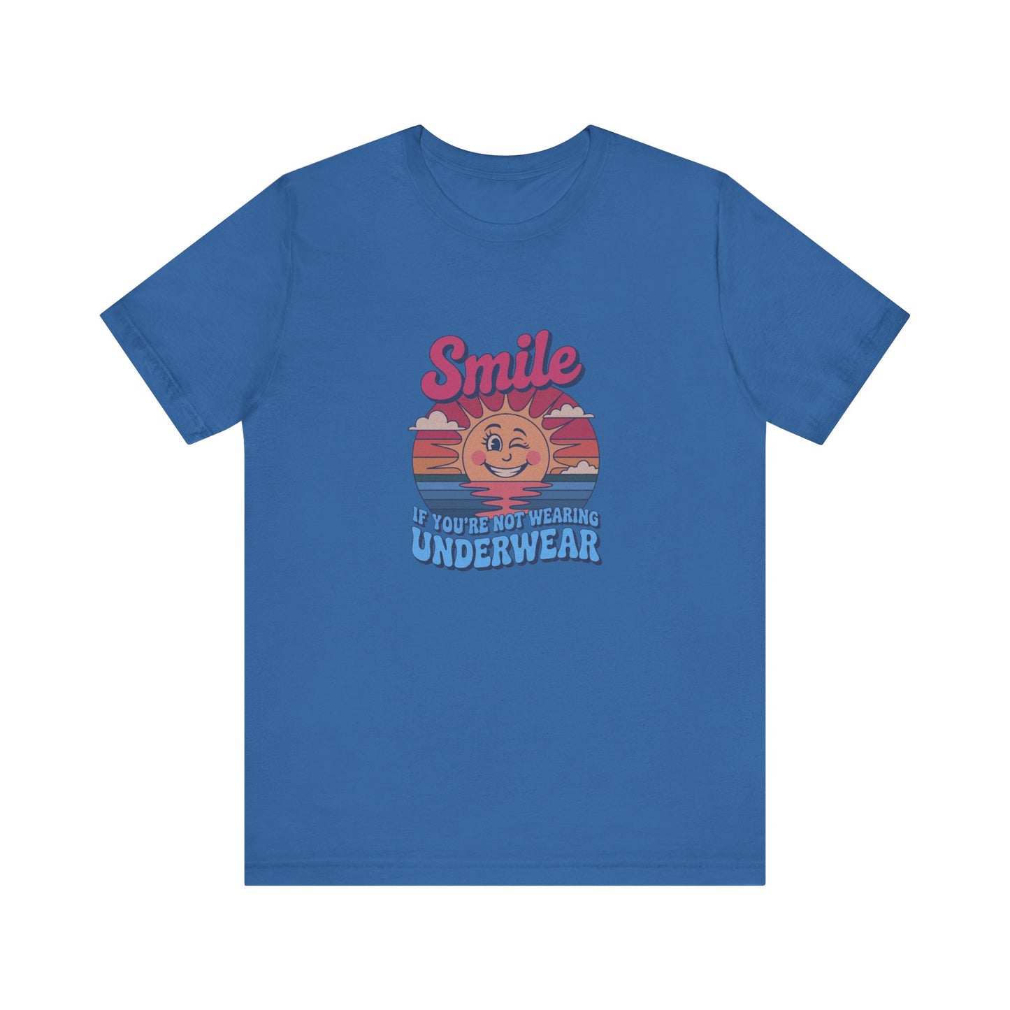 Smile If You’re Not Wearing Underwear — Retro Tee (Dark)