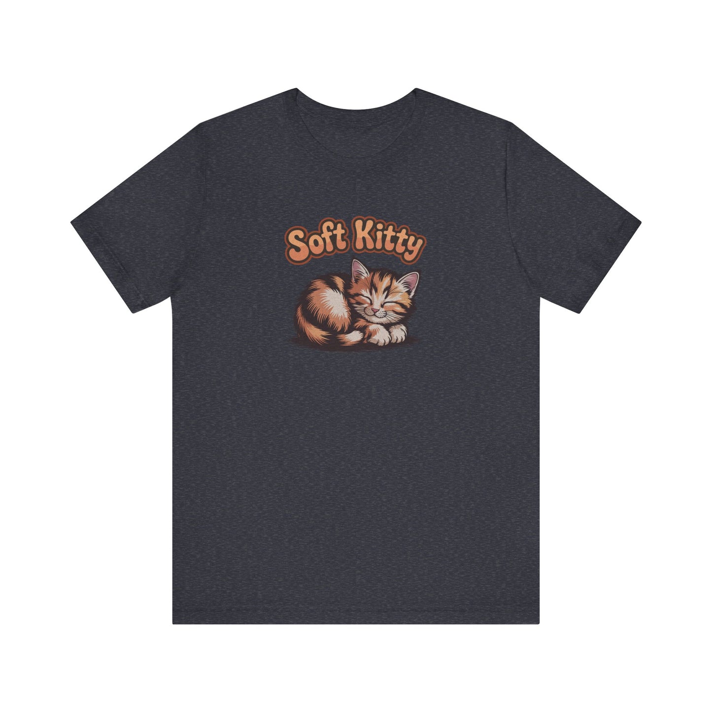 Soft Kitty Sick-Day Lullaby — Big Bang Theory Retro Tee (Dark)