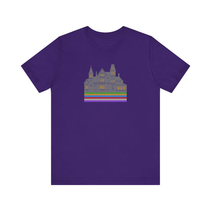 Welcome to Hill House (Off Route 41) — Clue Retro Tee (Dark)
