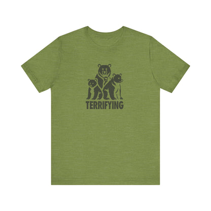 Bears Are Terrifying — Retro Silhouette Tee (Light)