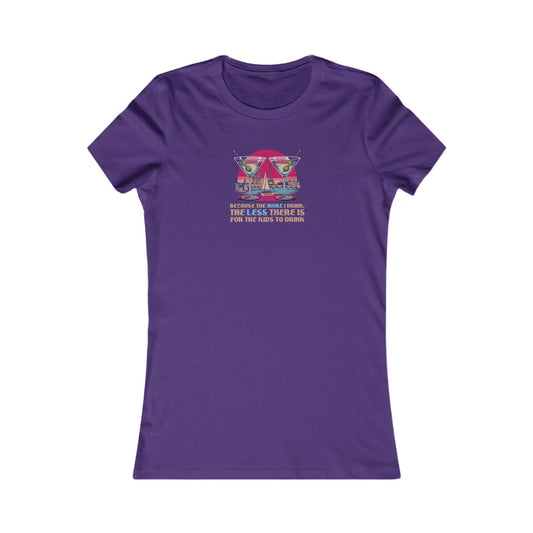 Open Bar (for the Kids) — Friends Retro Women's Tee (Dark)
