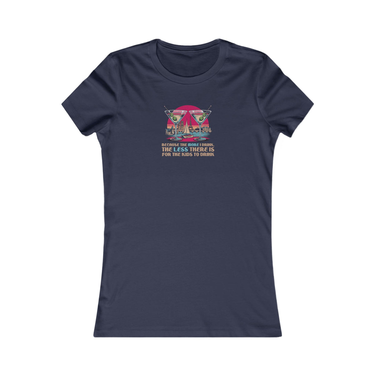 Open Bar (for the Kids) — Friends Retro Women's Tee (Dark)