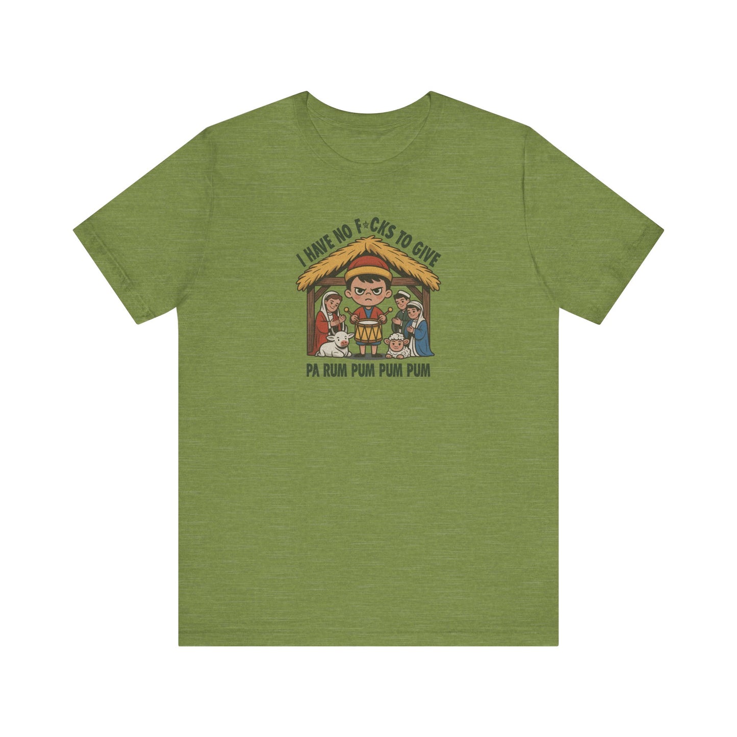 I Have No F*cks to Give — Little Drummer Boy Retro Tee (Light)