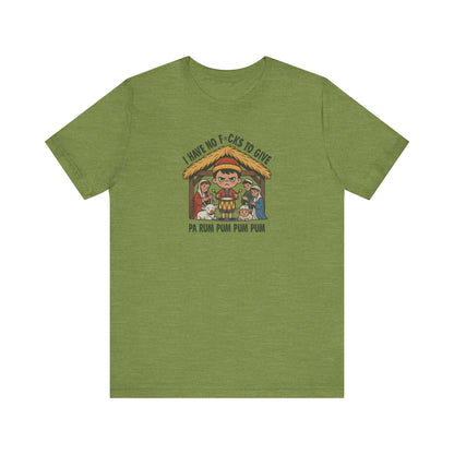 I Have No F*cks to Give — Little Drummer Boy Retro Tee (Light)