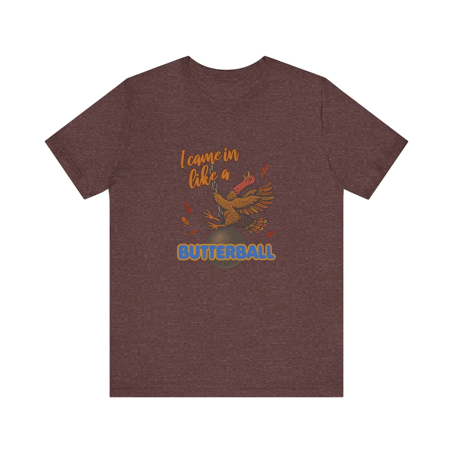 Like a Butterball — Miley Cyrus Thanksgiving Parody Retro Tee (Dark)