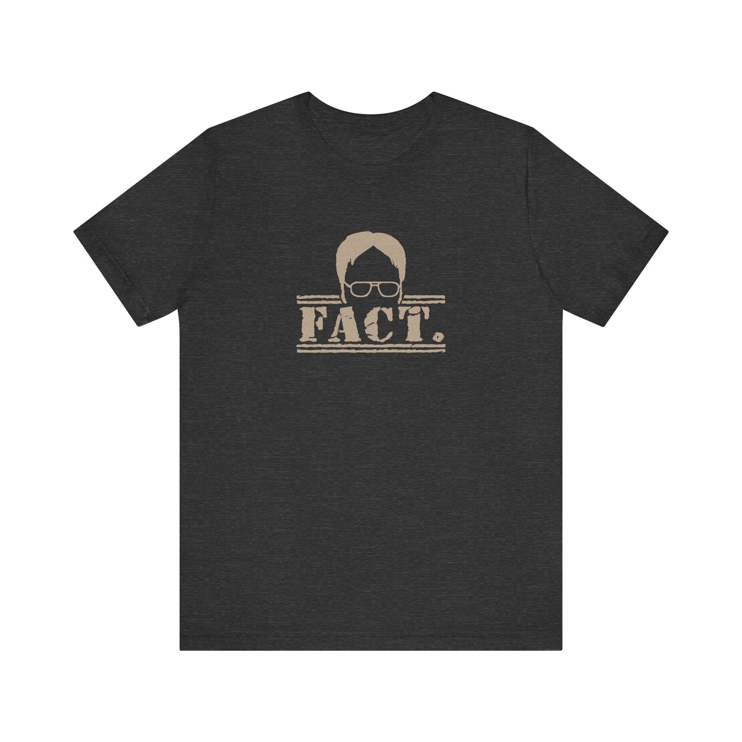 Dwight Schrute FACT. — The Office-Inspired Retro Tee (Dark)