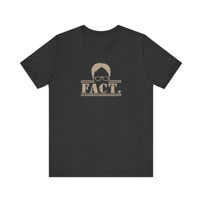 Dwight Schrute FACT. — The Office-Inspired Retro Tee (Dark)